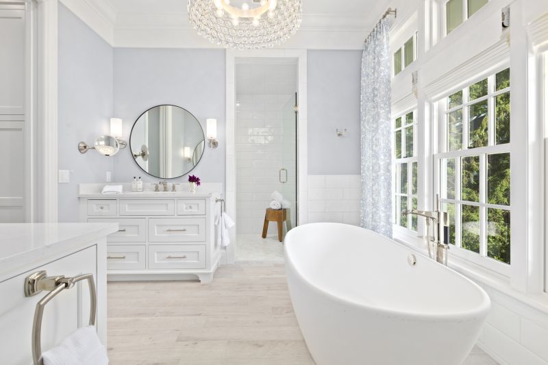 Master Bathroom with Freestanding Tub